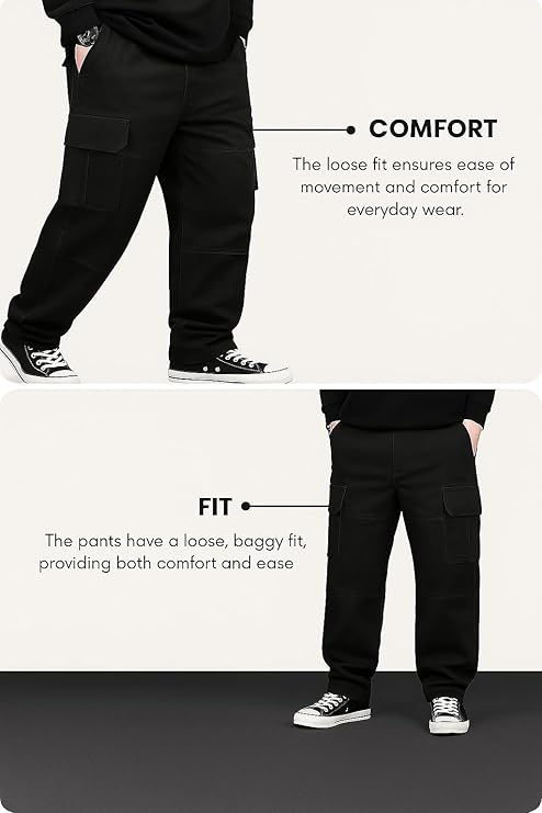 Lymio Men Cargo || Men Cargo Pants Cotton || Casual Cargos Pant - Image 3