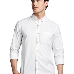 Symbol Premium Men's Stylish Solid All Day Fresh Buttondown Casual Shirt - Regular Fit | Plain | Full Sleeve | Cotton Semi Formal Wear